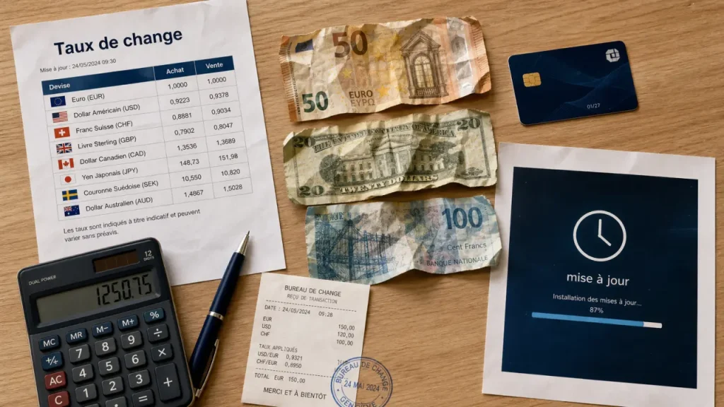 Cours devise poste : le taux, les billets et les frais à vérifier avant toute opération