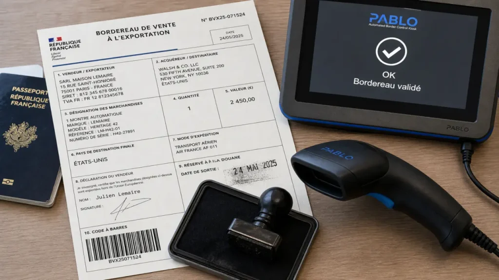 PABLO en détaxe : 100 euros TTC, borne de validation et erreurs qui bloquent le remboursement