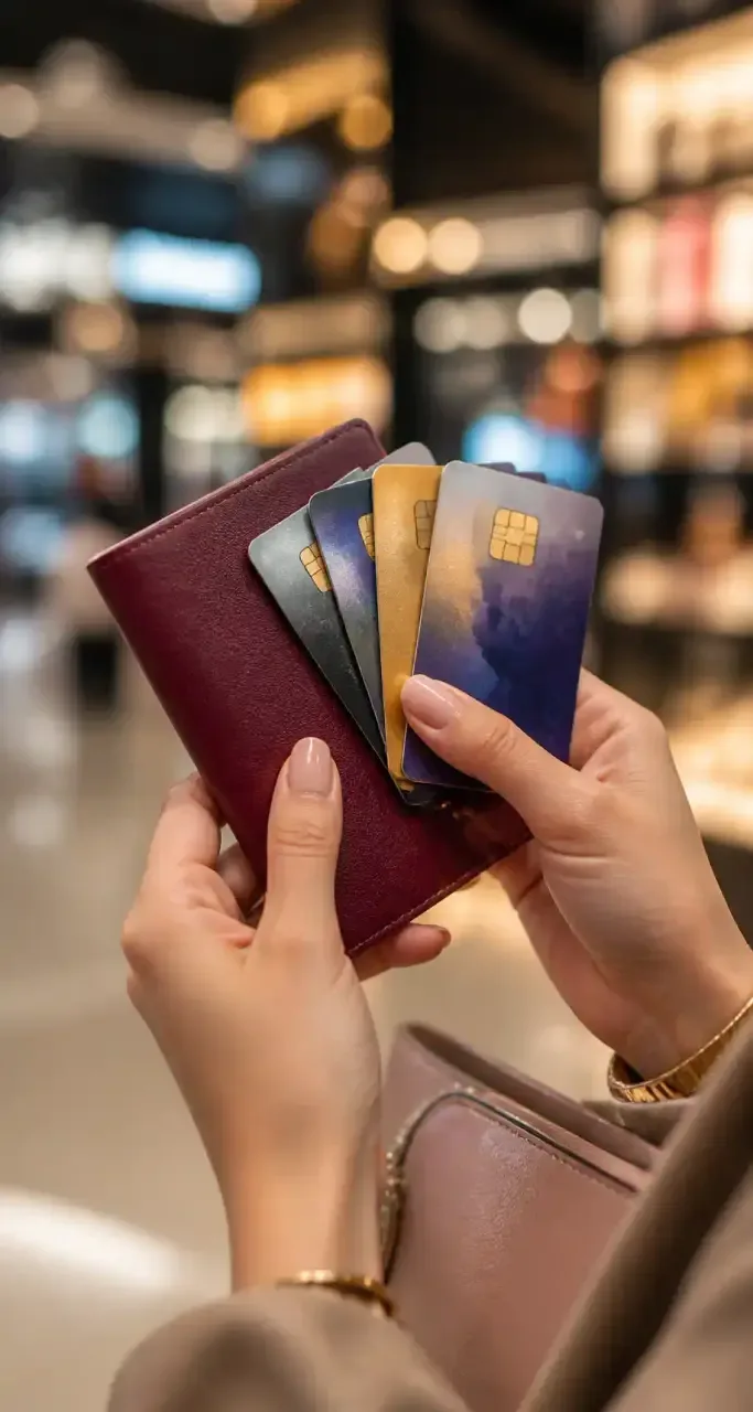 Passeport et cartes bancaires internationales préparés pour la détaxe