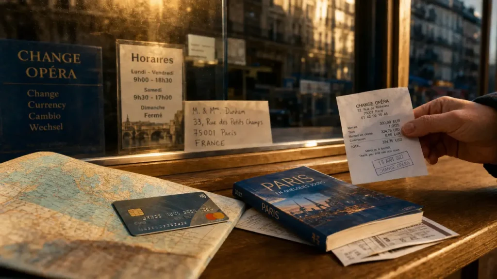 Travelex à Paris : rue de Rivoli, Champs-Élysées, horaires et services avant de changer vos devises
