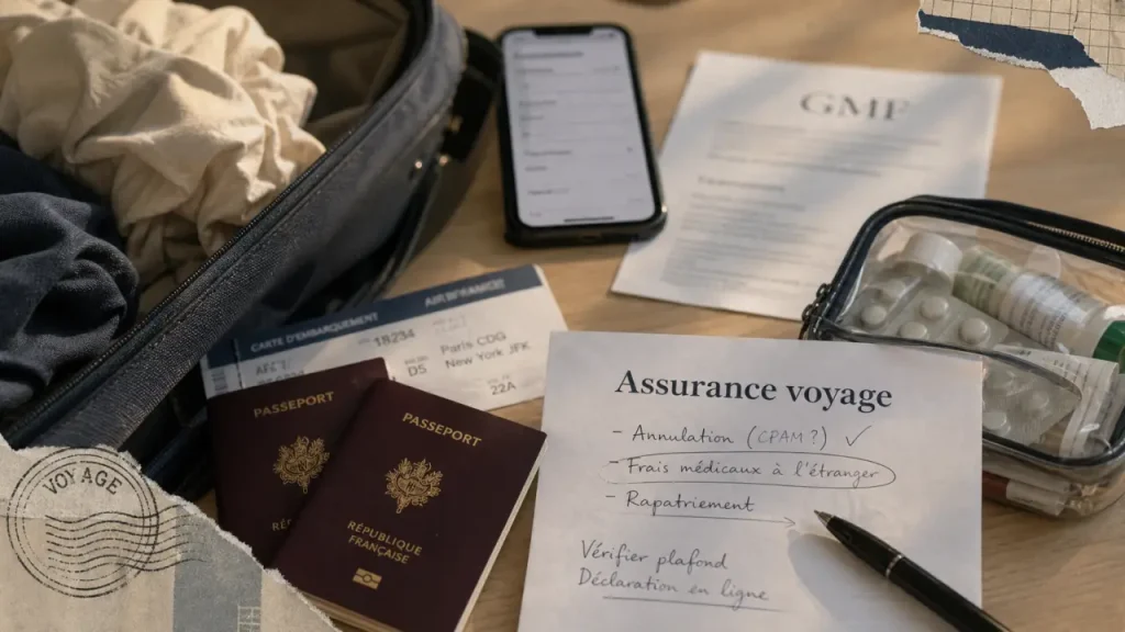 GMF assurance voyage : maladie, rapatriement et bagages à vérifier avant de partir