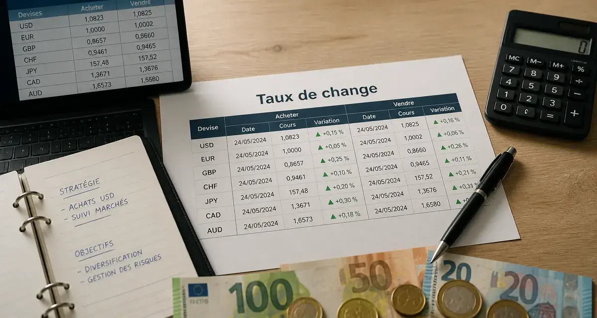 Banque de France taux de change, données officielles et historique des parités