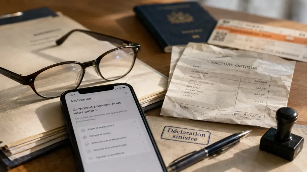 Perte de lunettes avec carte bancaire : ce qui est couvert, ce qui ne l’est pas