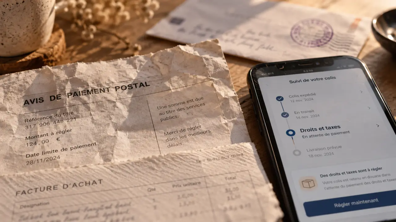 La Poste droits de douane : avis de paiement et frais à vérifier